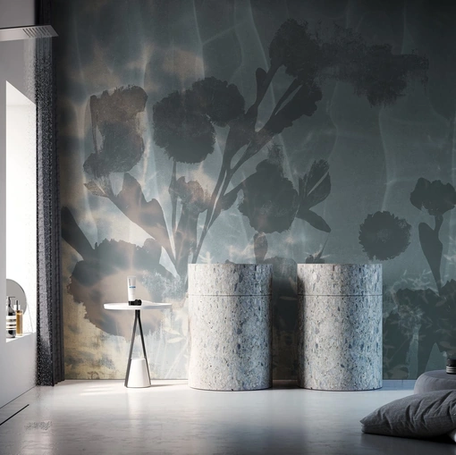 Carta da parati floreale astratta Alten di Instabilelab