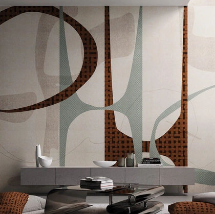 Carta da parati astratta Hiraku di Instabilelab