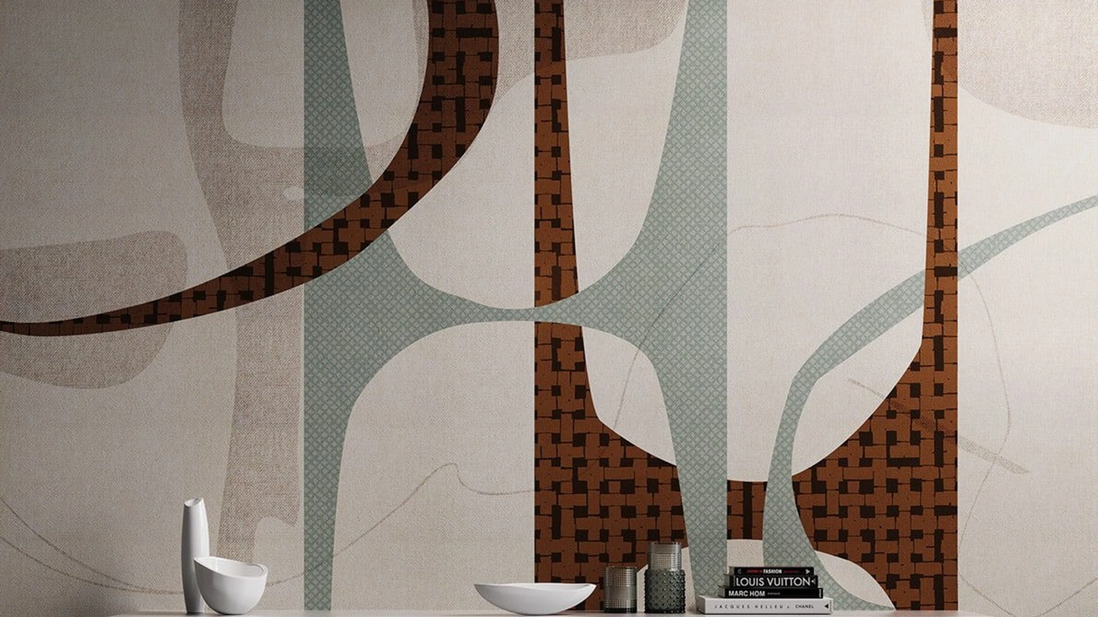 Carta da parati astratta Hiraku di Instabilelab