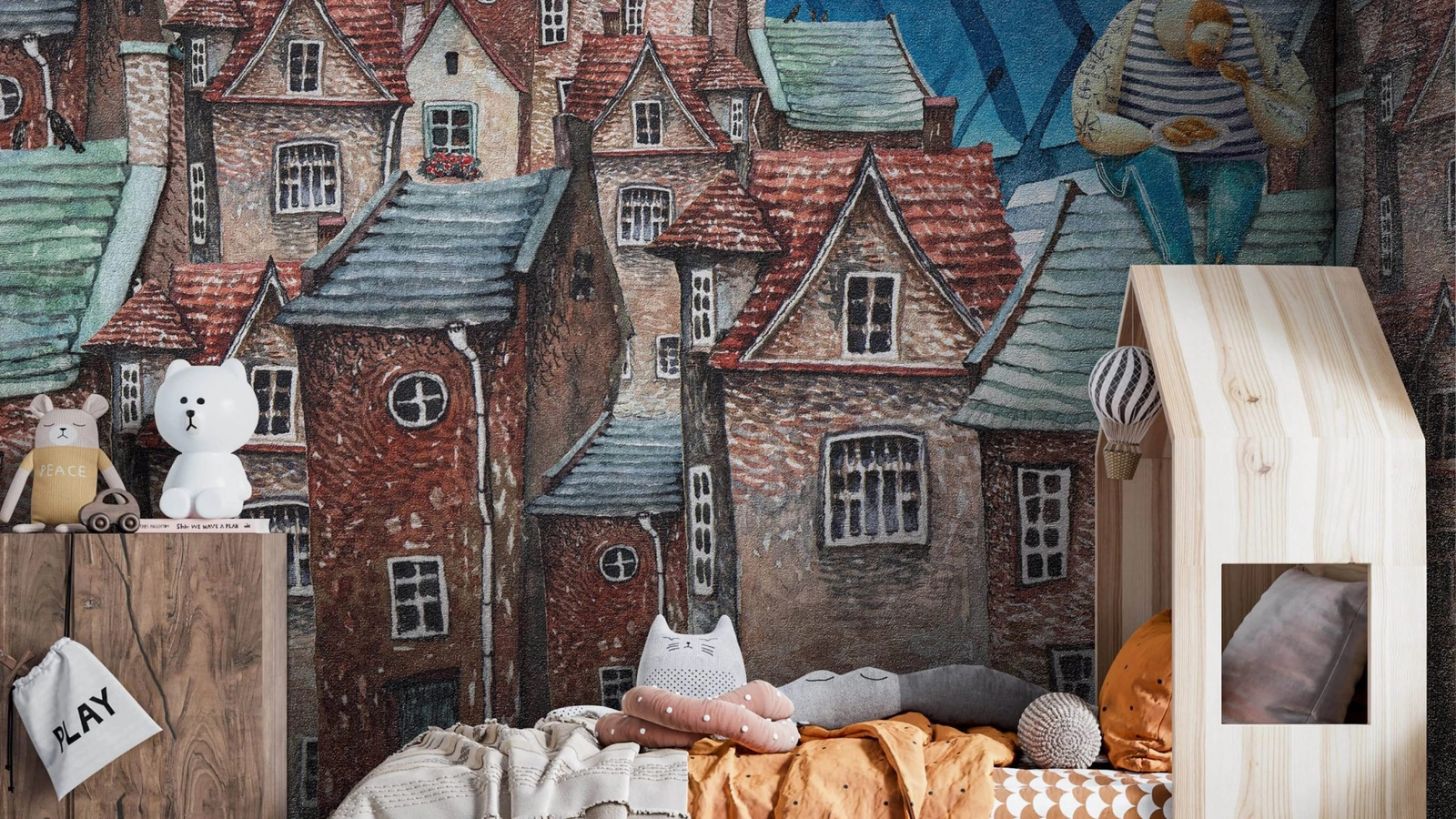 Carta da parati per camerette Il Gigante di Instabilelab