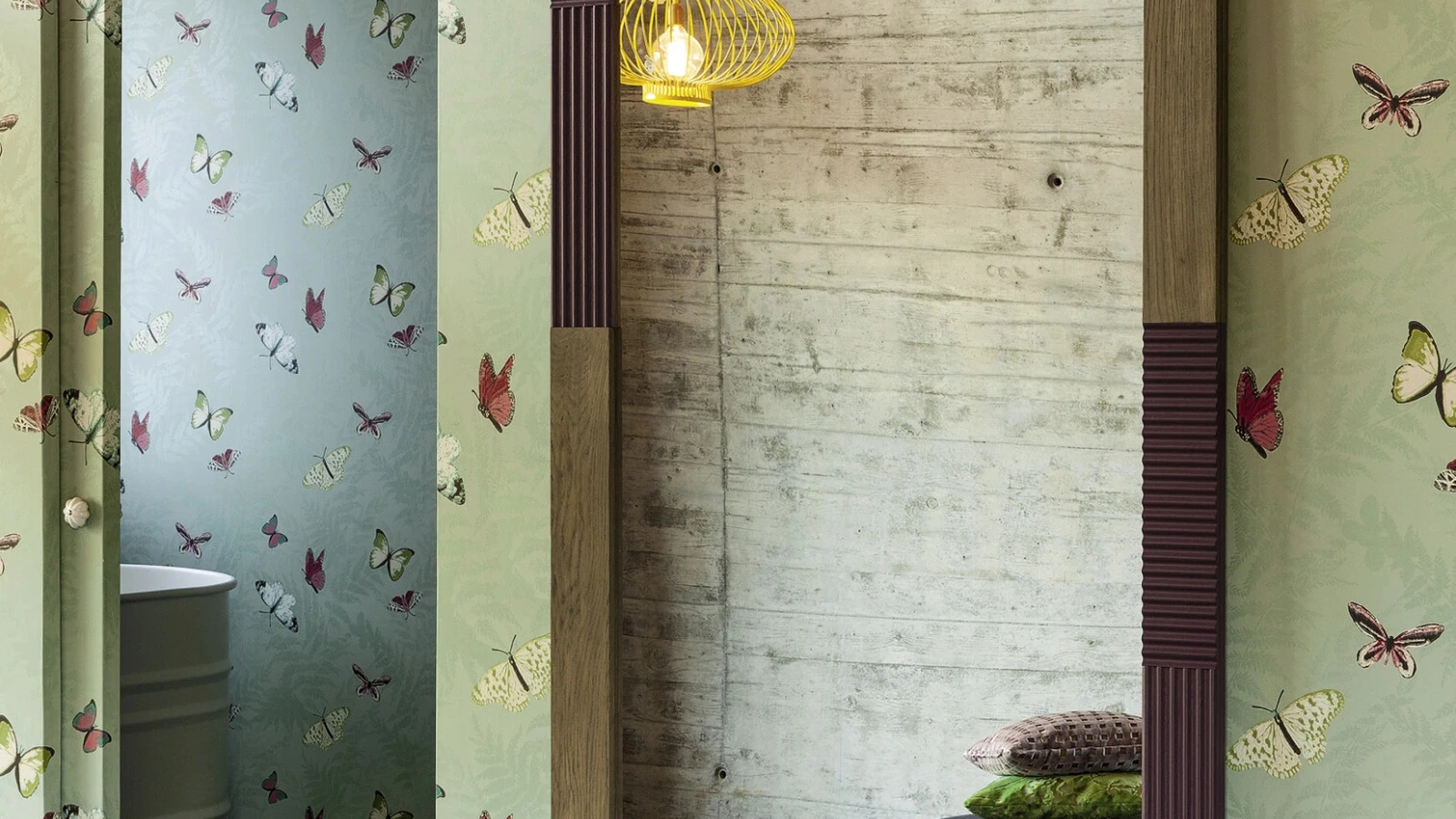 Specchio Zero 16 in legno massello di rovere di Devina Nais