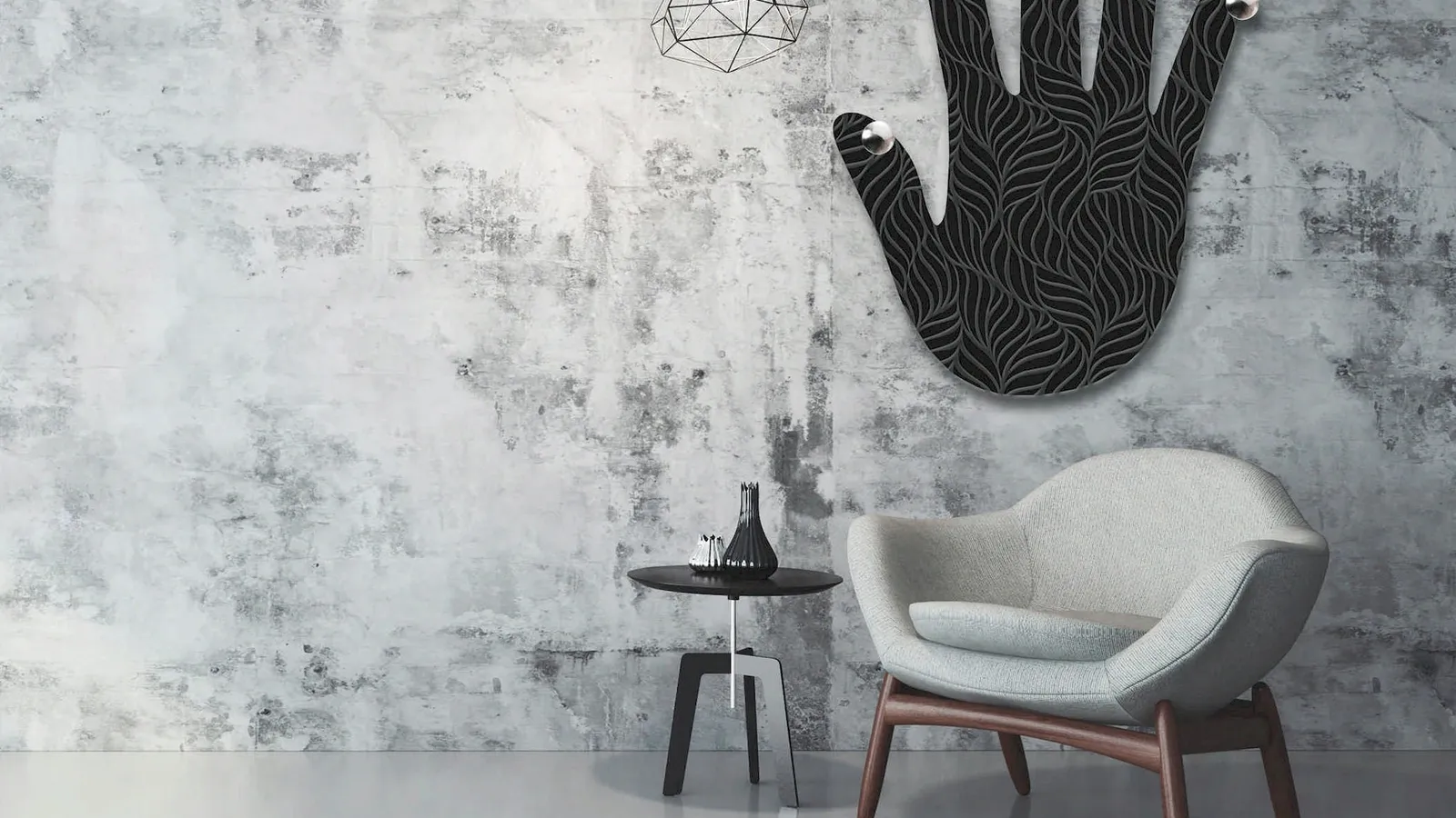 Appendiabiti Mano Petali di Pintdecor