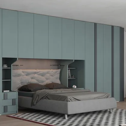 Armadio a ponte Uno in laccato opaco di Giessegi