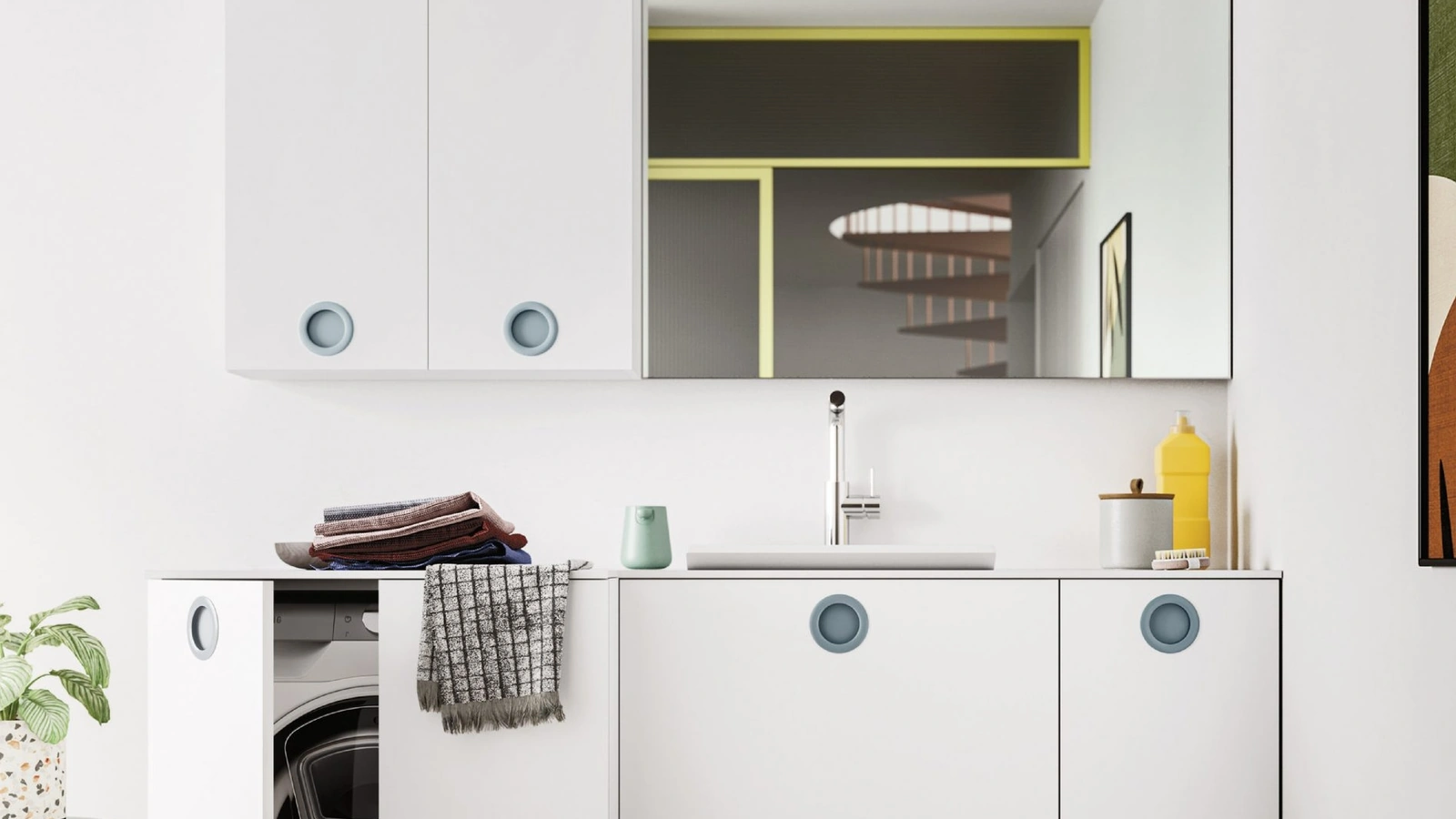 Mobile da Bagno per lavanderia Bolle 08 di Arbi