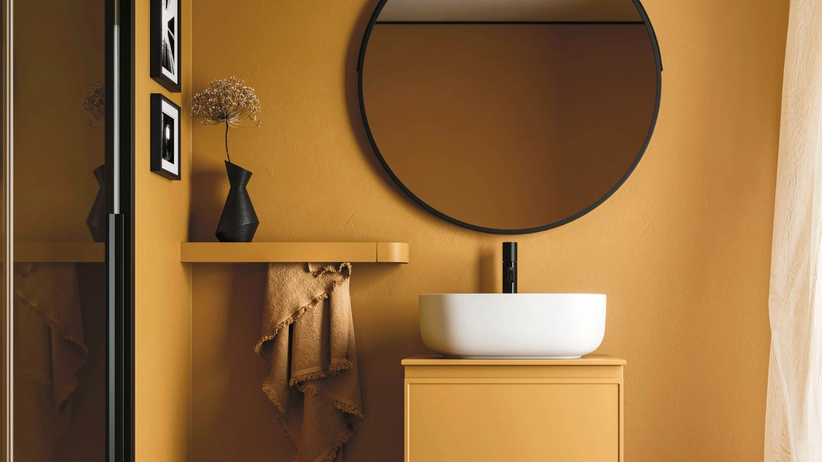 Mobile da Bagno sospeso Decor Cozy yellow di Arbi