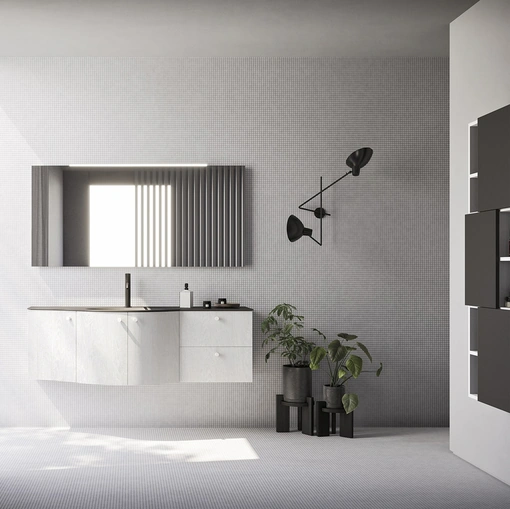 Mobile da Bagno Ho-me plus curvo 57 di Arbi