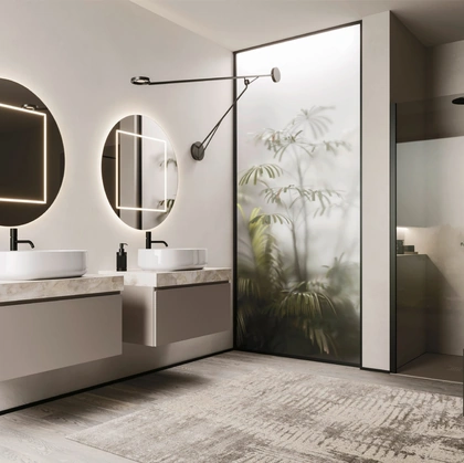 Mobile da Bagno sospeso Ho-me plus J 55 in laccato di Arbi