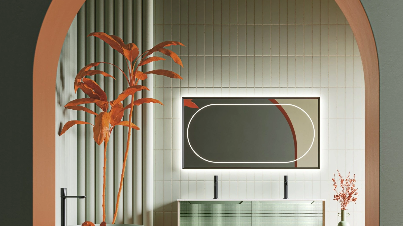 Mobile da Bagno sospeso Master 06 in laccato di Arbi