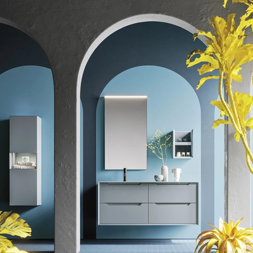 Mobile da Bagno sospeso Master 08 in laccato di Arbi