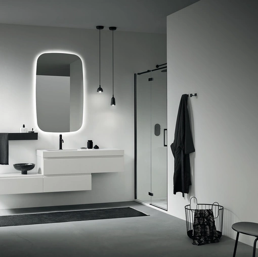 Mobile da Bagno sospeso Street 02 in laccato opaco di Arbi