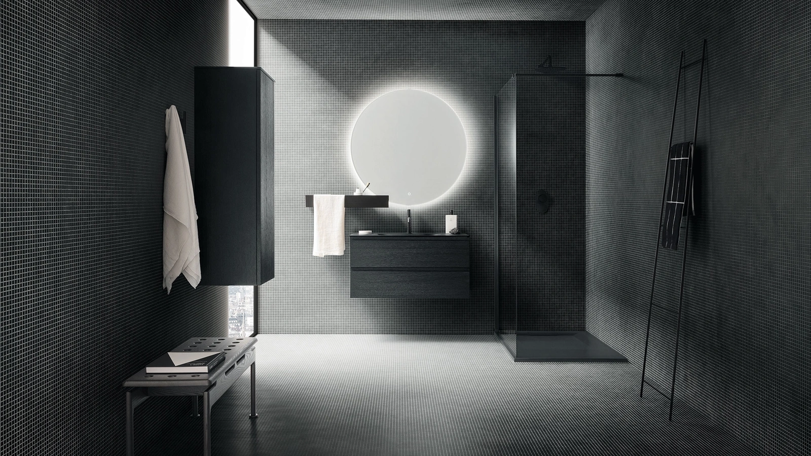 Mobile da Bagno sospeso Street 04 in legno di Arbi