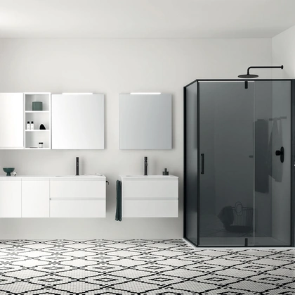 Mobile da Bagno sospeso Street 07 in laccato opaco di Arbi