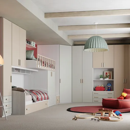 Cameretta a soppalco Fly CM 357 di Giessegi