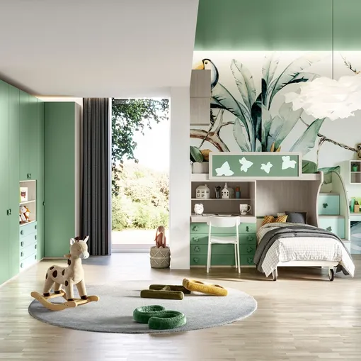 Cameretta a soppalco Job CM 325 di Giessegi