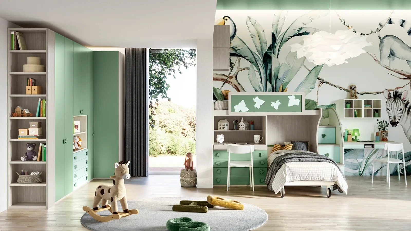 Cameretta a soppalco Job CM 325 di Giessegi