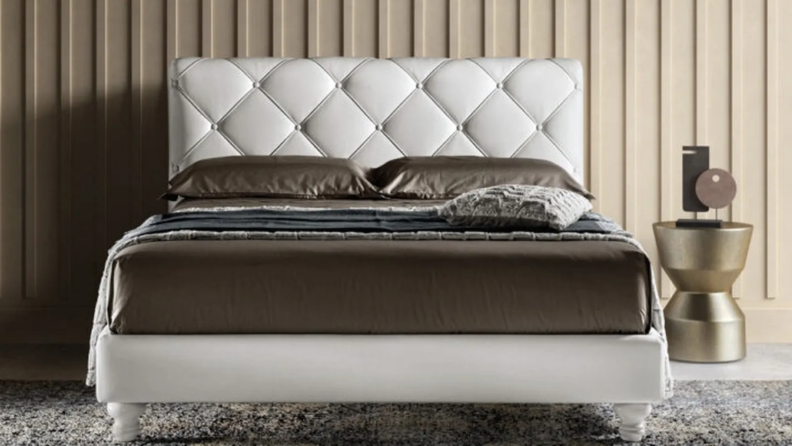 Letto in ecopelle Novel Lux di Bside