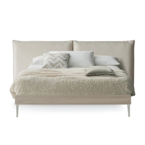 Letto Chloè con testiera imbottita di Devina Nais