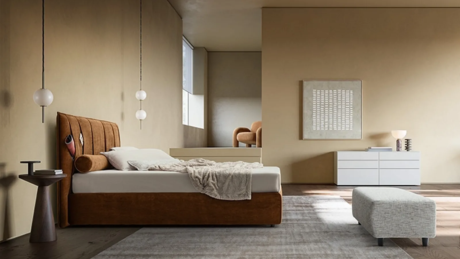 Letto Folder con testiera di Ennerev