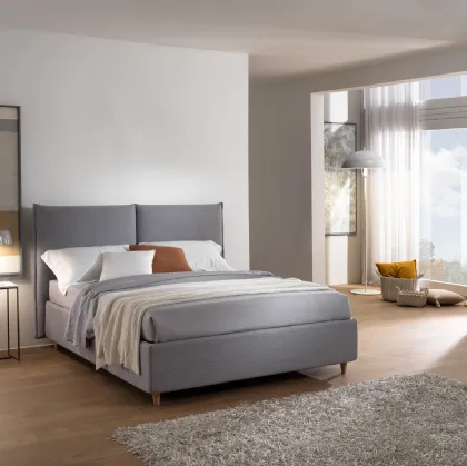 Letto Foster in tessuto con box contenitore di San Lorenzo