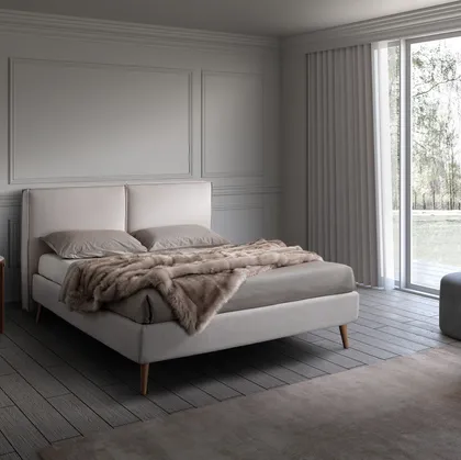 Letto Garland Twenty in tessuto con box contenitore di San Lorenzo