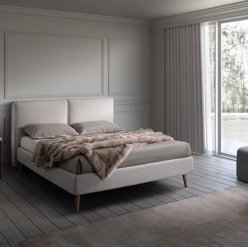 Letto Garland Twenty in tessuto con box contenitore di San Lorenzo