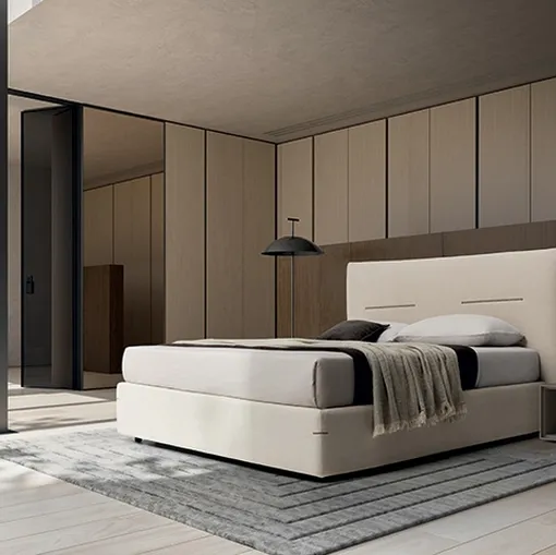 Letto Horizon in tessuto imbottito di Ennerev