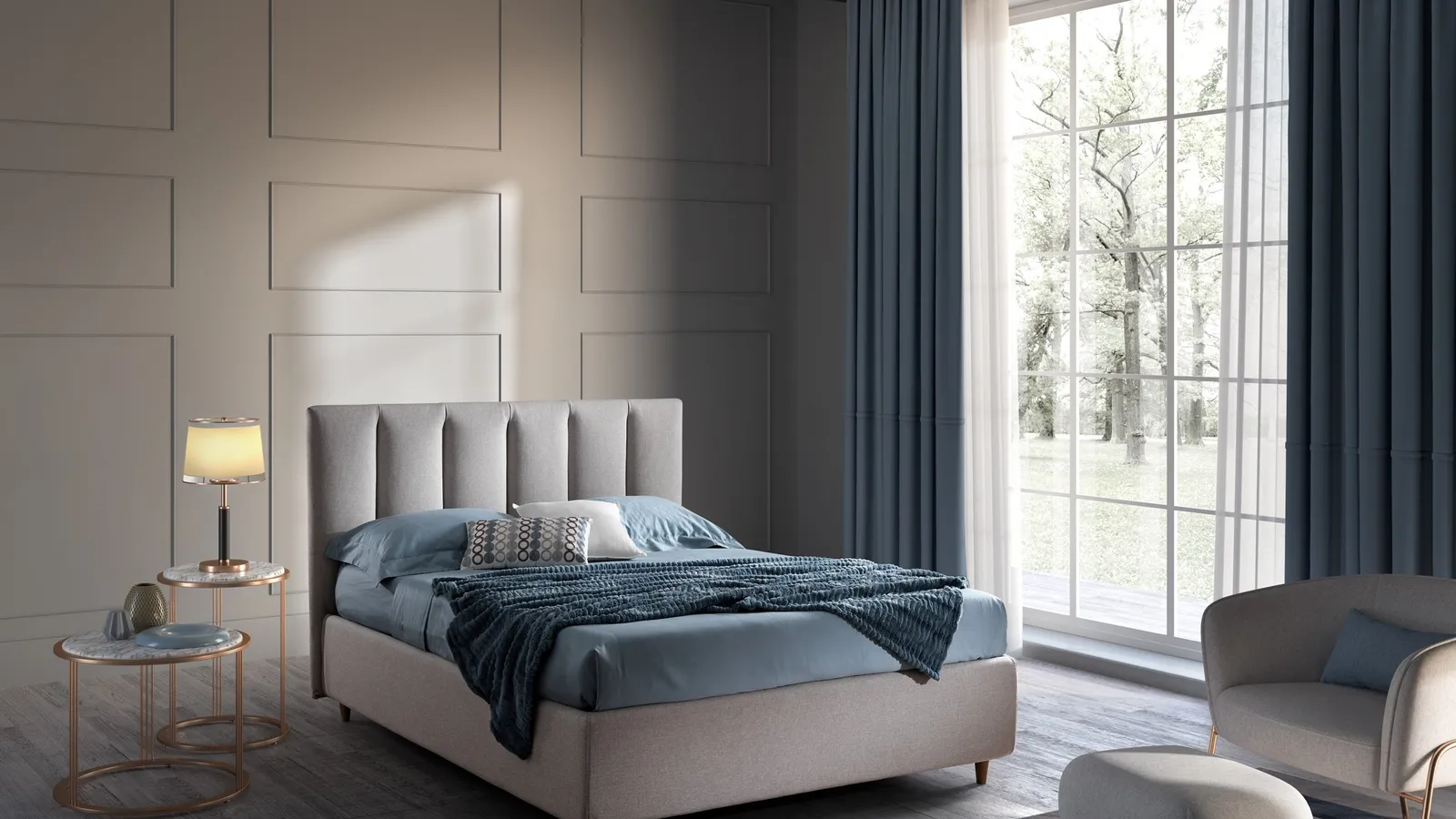 Letto Keaton con box contenitore di San Lorenzo