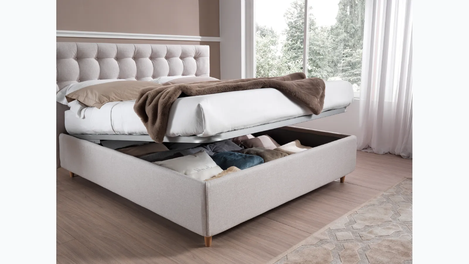 Letto Monroe con box contenitore di San Lorenzo