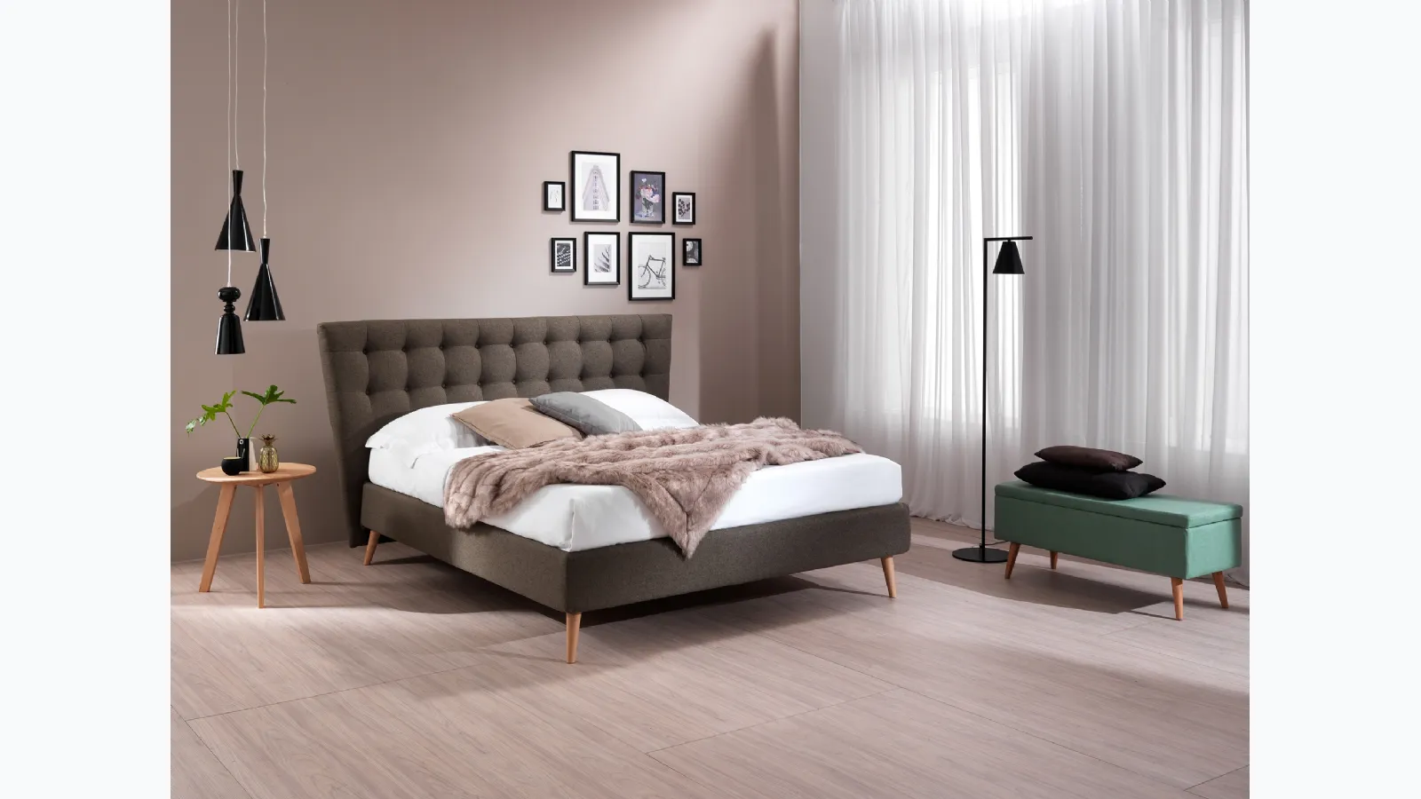 Letto Monroe Twenty con box contenitore di San Lorenzo