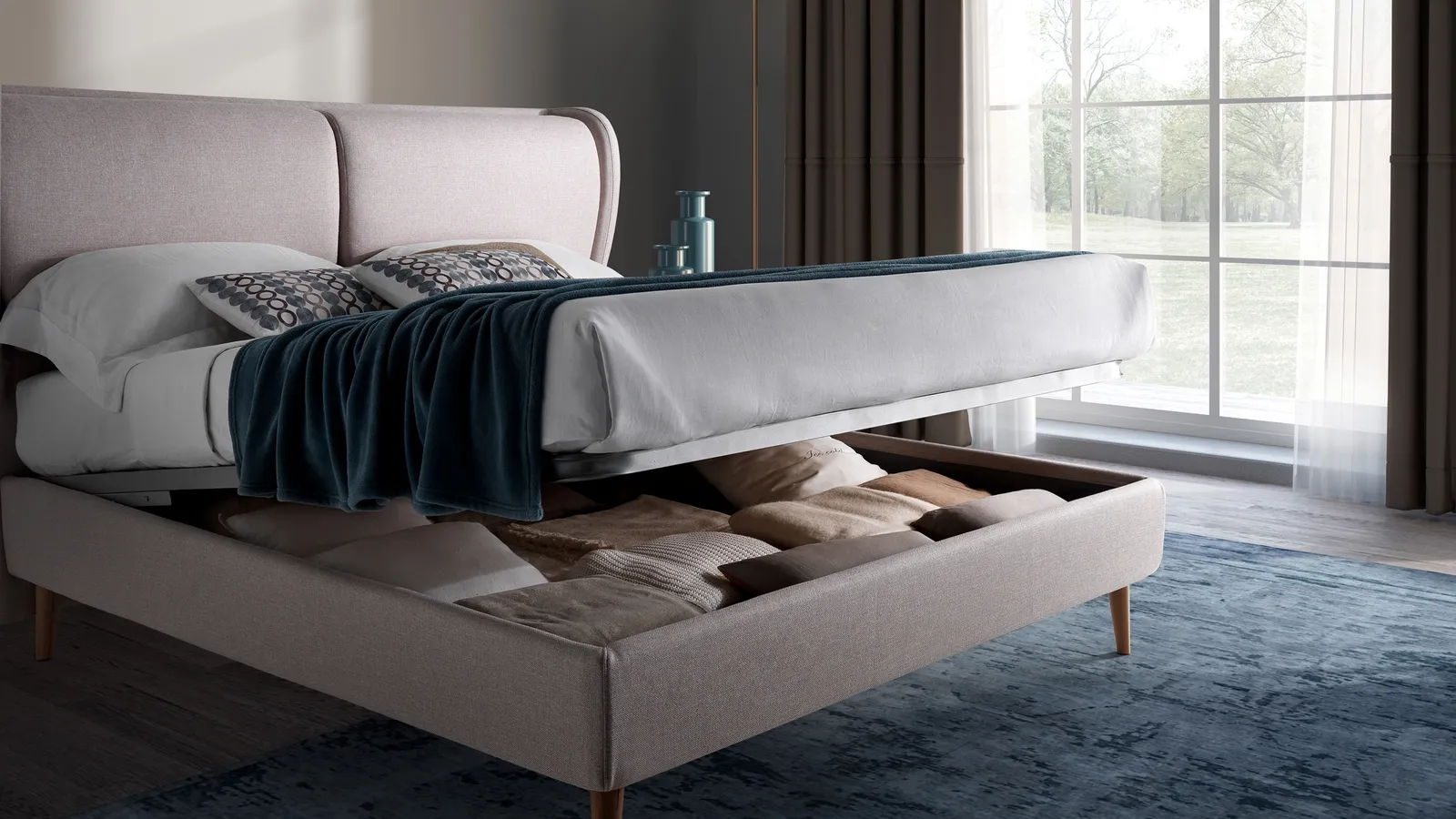 Letto Newman Twenty con box contenitore di San Lorenzo