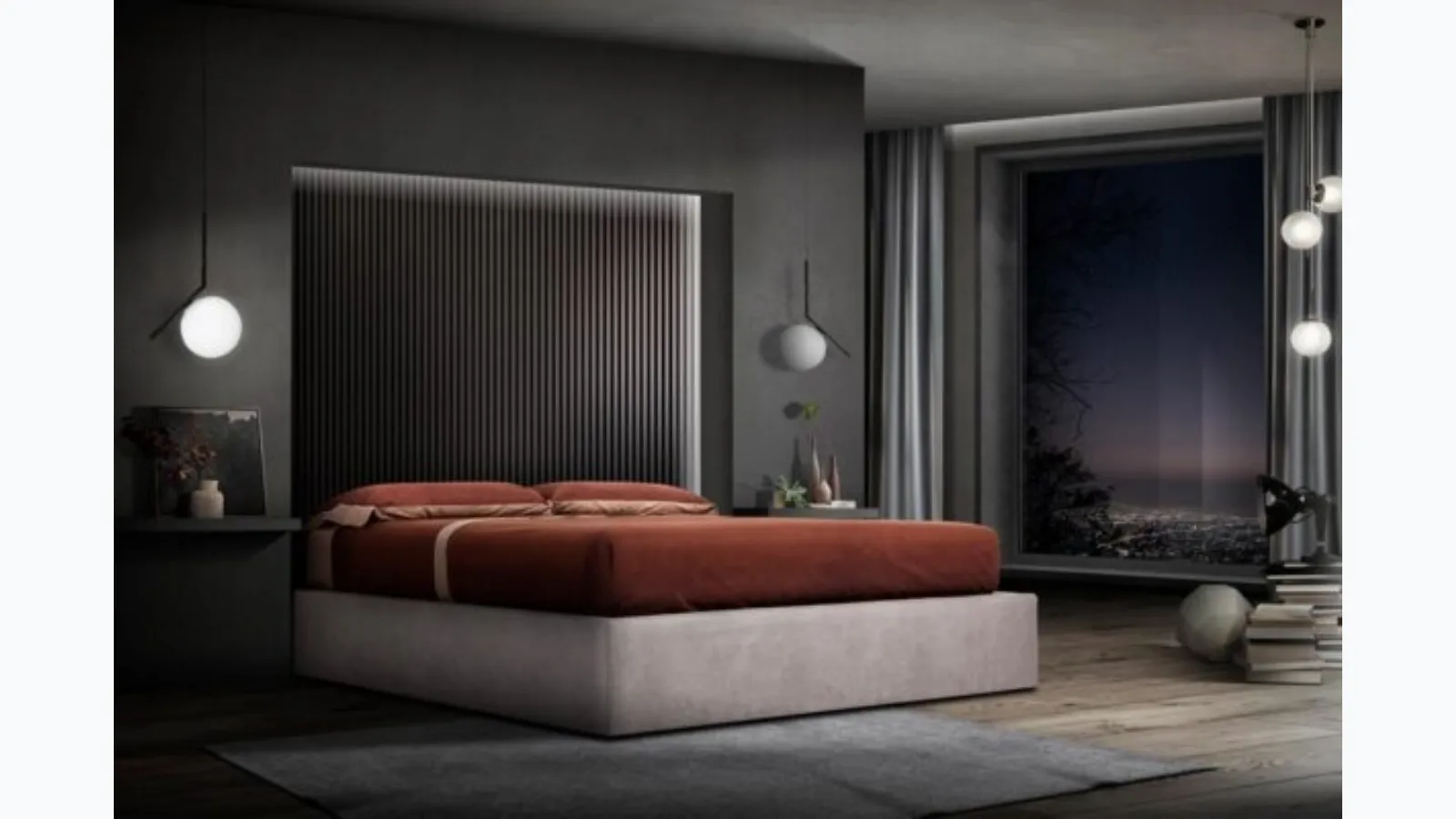 Letto Sommier con box contenitore di Gamma Salotti