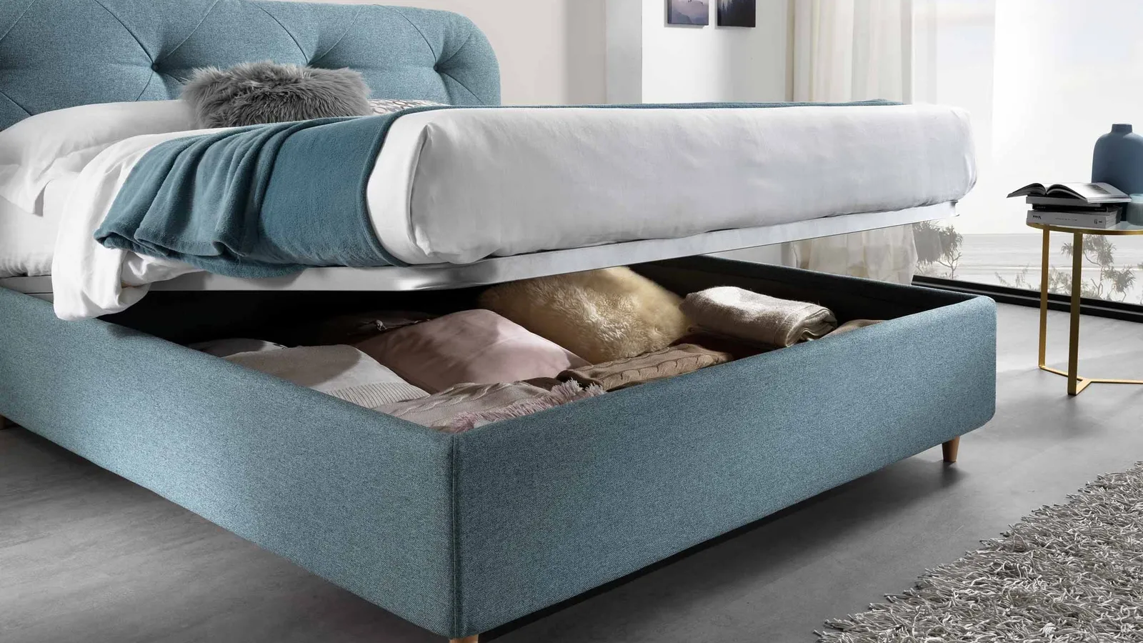 Letto Temple con box contenitore di San Lorenzo