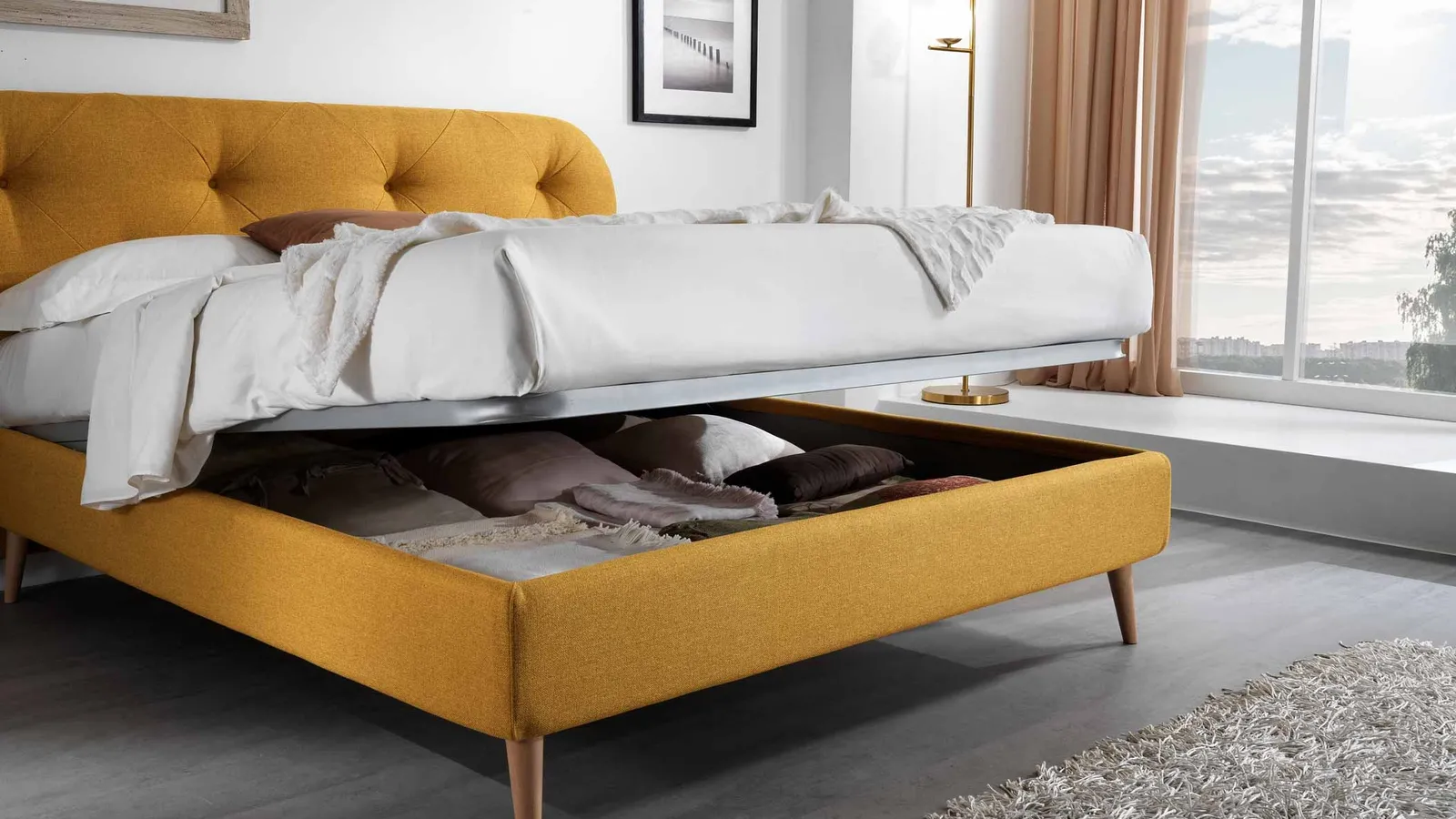 Letto Temple Twenty con box contenitore di San Lorenzo