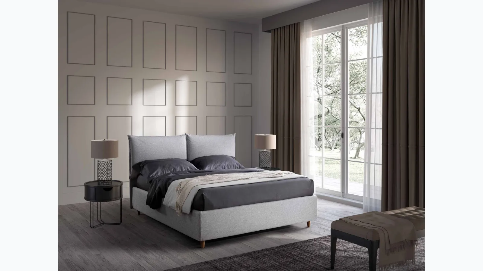 Letto Tracy con box contenitore di San Lorenzo