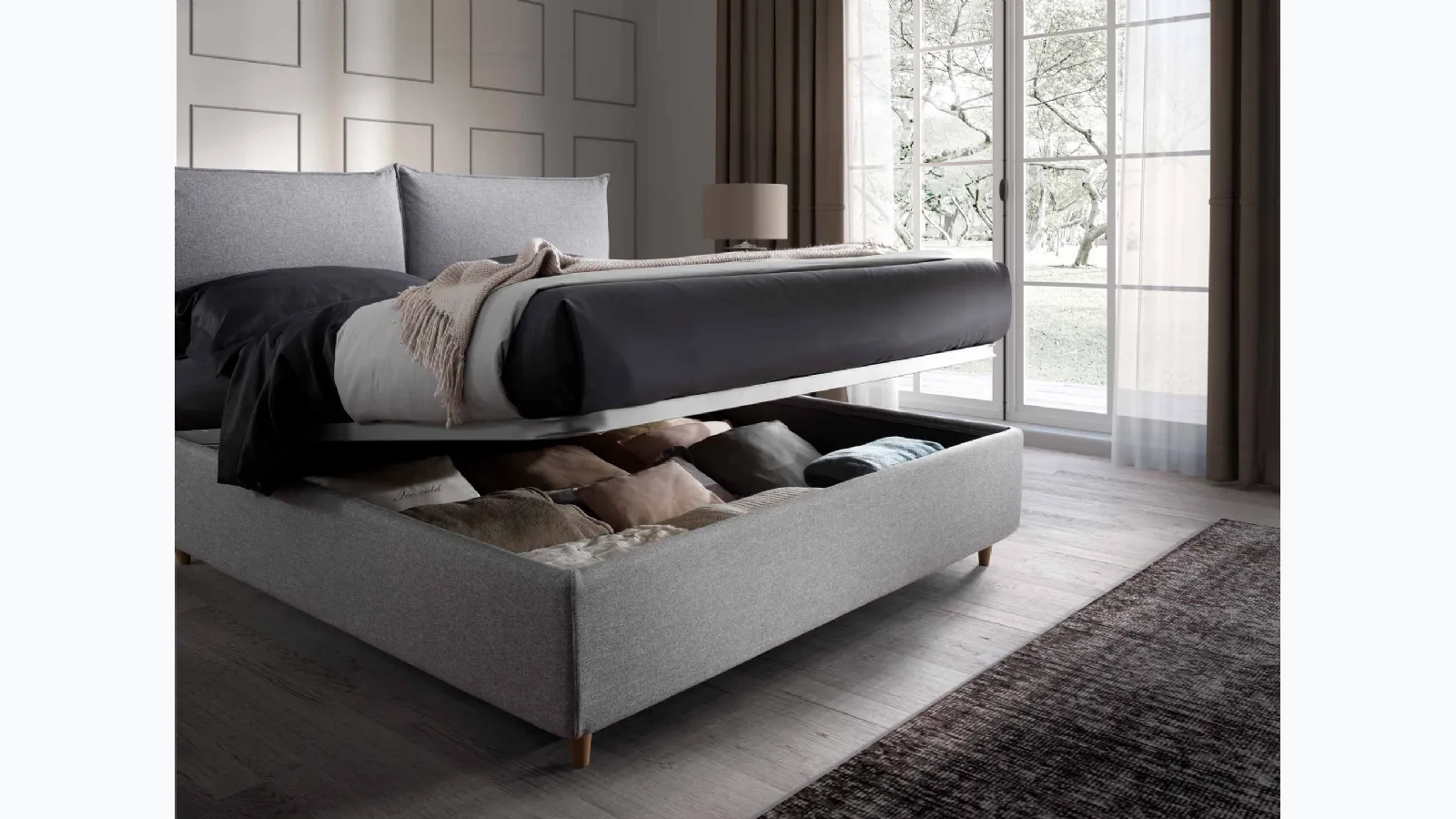 Letto Tracy con box contenitore di San Lorenzo