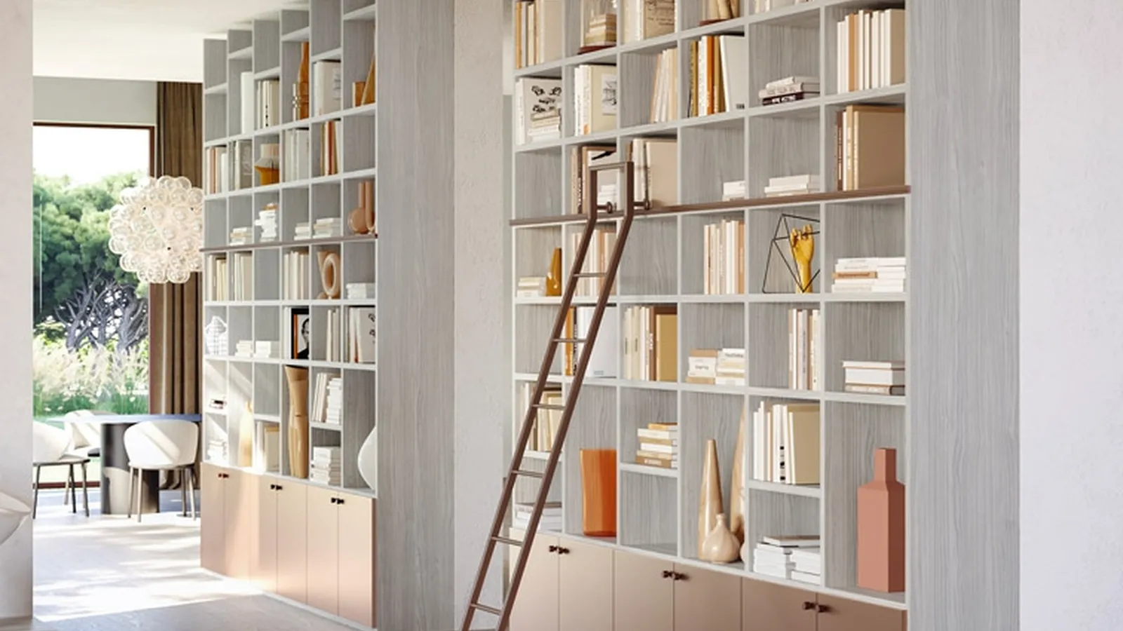 Libreria a muro LV732 di Giessegi