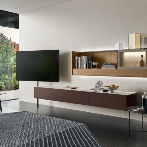 Mobile Porta Tv Cabaret Glass di Sangiacomo