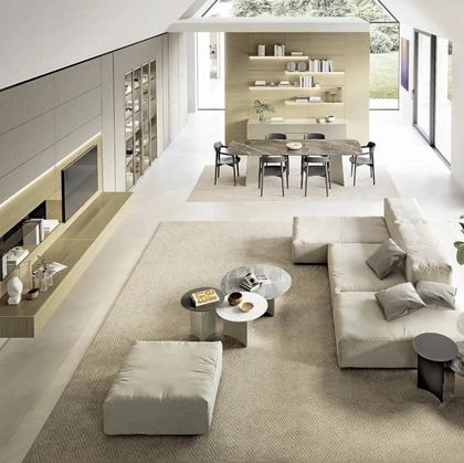 Parete Attrezzata Domino Boiserie 02 di Sangiacomo