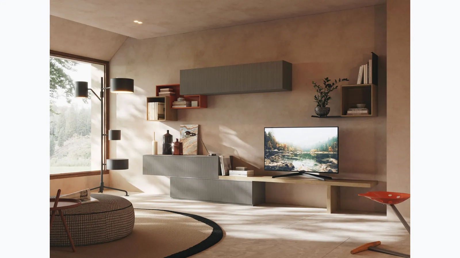 Parete Attrezzata Living LV713 di Giessegi