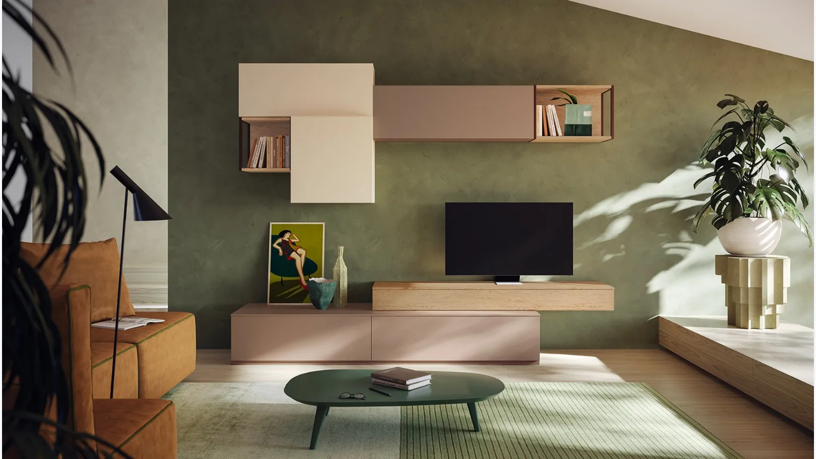 Parete Attrezzata Living LV735 di Giessegi