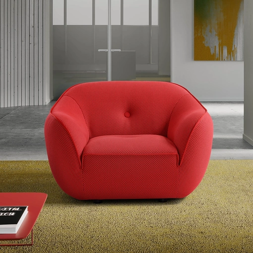 Poltroncina Bebop in tessuto imbottito di Egoitaliano