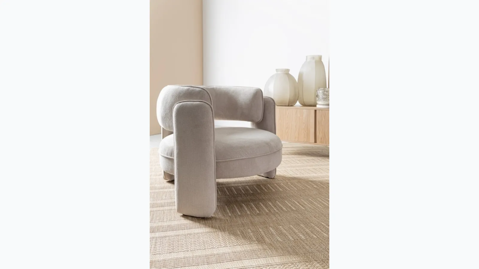 Poltroncina in tessuto Aisha di Bizzotto