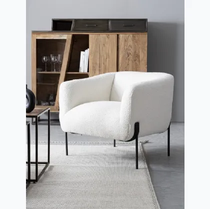 Poltroncina in tessuto Claudine di Bizzotto