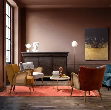 Poltroncina in tessuto Virna di Bizzotto