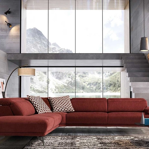 Divano angolare imbottito Anais di Egoitaliano