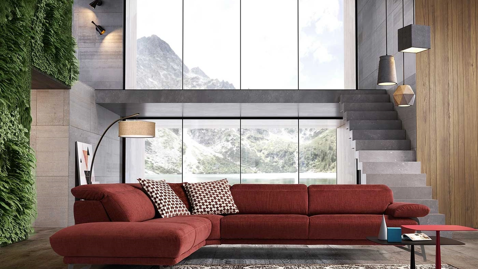 Divano angolare imbottito Anais di Egoitaliano