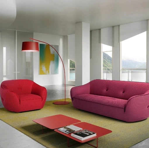 Divano lineare in tessuto Bebop di Egoitaliano