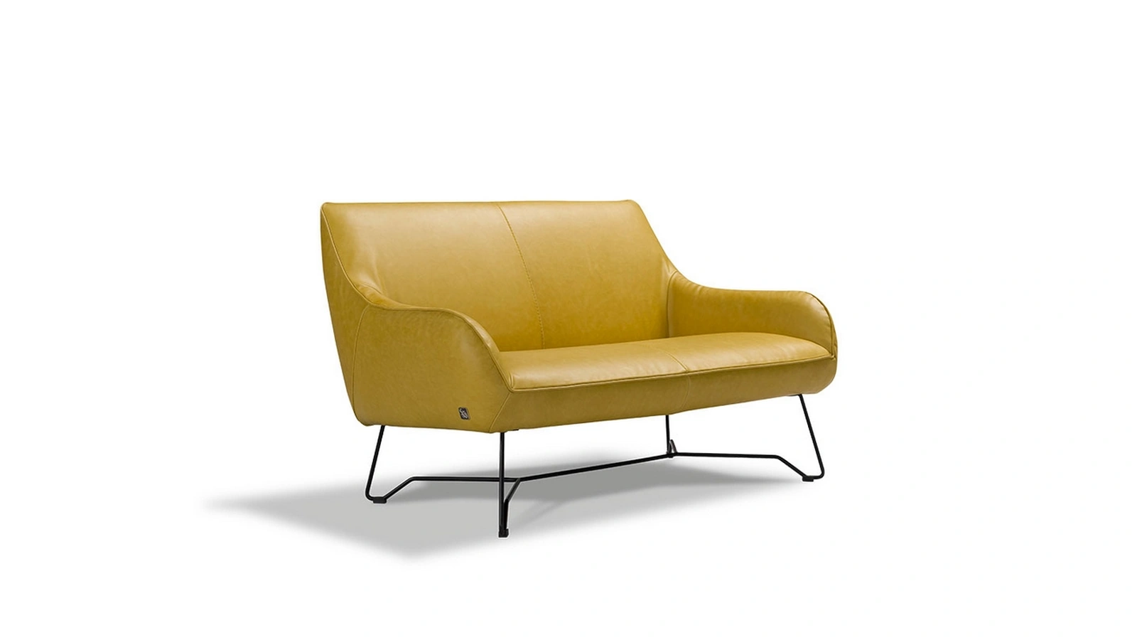 Divano lineare in pelle Namy di Egoitaliano