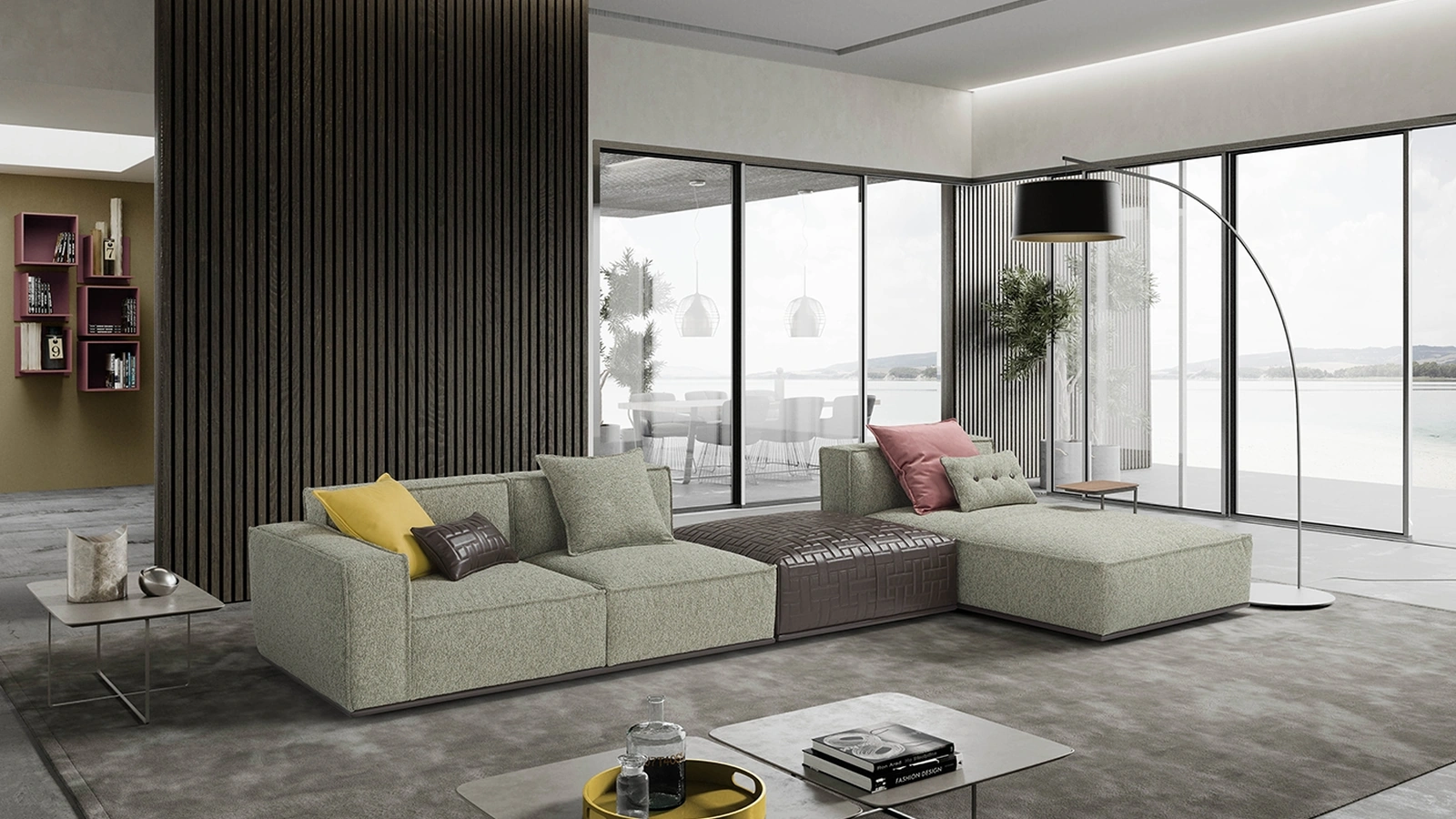 Divano con penisola Plaza di Egoitaliano