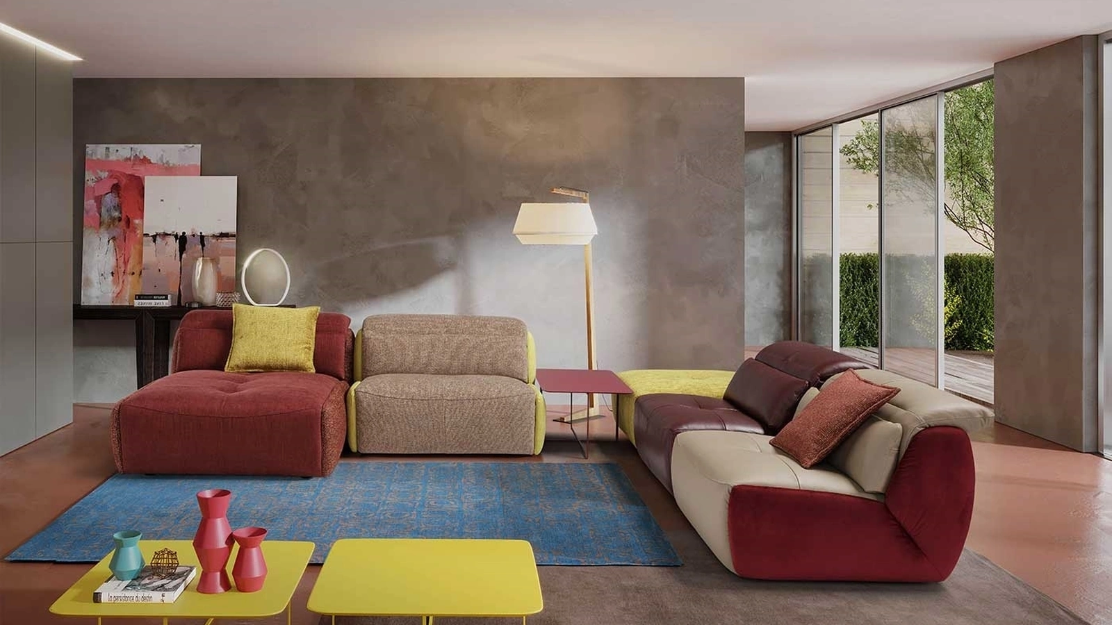 Divano angolare con penisola Selfy di Egoitaliano